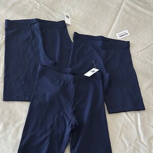 Long Jersey Biker Shorts - 3 pairs (New)